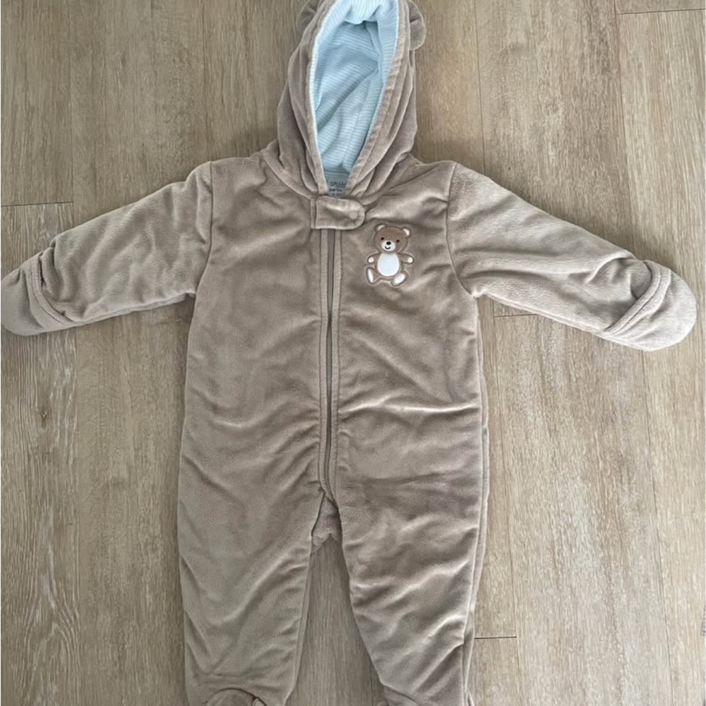Adorable Bear Onesie in Tan